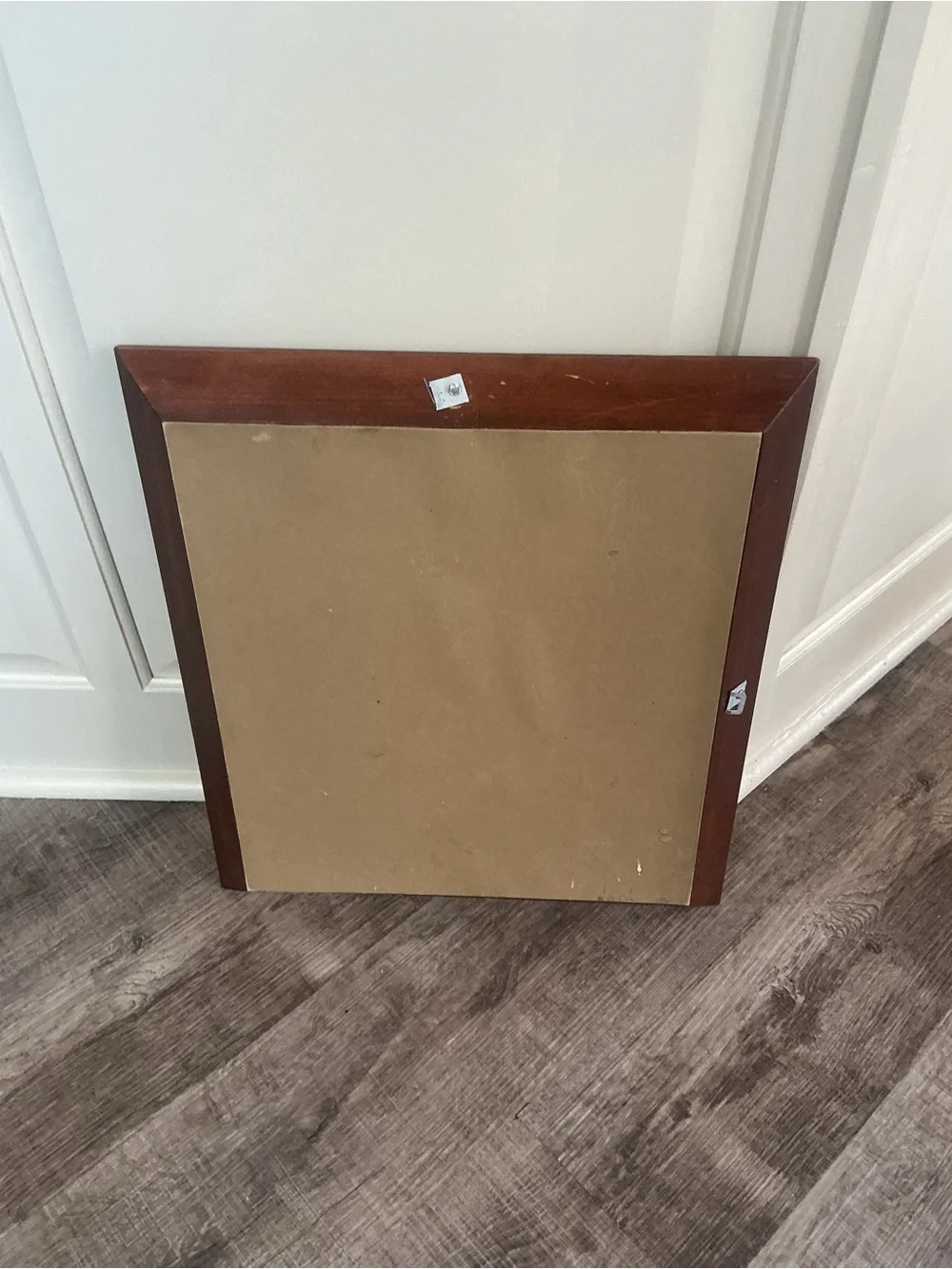 Vintage Wood Framed Wall Mirror 19.5
